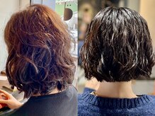 ボウシの雰囲気（NYドライカットをするとパーマもより立体的に仕上がります）