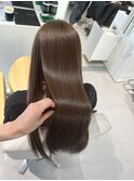 福井駅前ロングレイヤー学生ワンカラー髪質改善トリートメント
