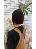 20代30代40代大人かわいい前下がり切りっぱなしぱつっとボブ