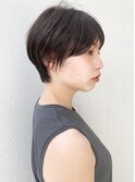 【morio札幌】札幌ショート　大人かわいい黒髪マッシュショート