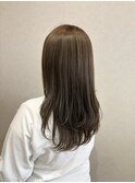 【MU-SE守山店】セミロング×オリーブカラー