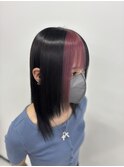 バングカラー ピンク