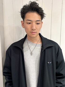 レトン 銀座(leton) サーフカール/フェザーパーマ/刈り上げセンターパート/メンズ