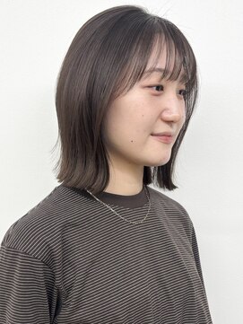 モリオフロムロンドン 松戸店(Morio from London) 【モリオ松戸　石山】大人可愛いくびれ外ハネミディアム前髪あり