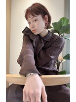 ロンドプロフィール 浦和(Lond profil) 顔まわりレイヤー外ハネ韓国風ヘア髪質改善浦和ボブ