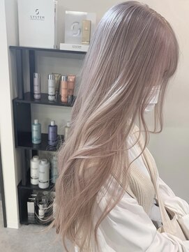 ペレ アネックス 大阪梅田茶屋町店(PELE ANNEX) イメチェン/ピンクベージュ/アンブレラカラー/前髪/梅田