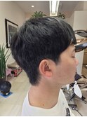 メンズのナチュラルツーブロックスタイル