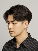Hale刈り上げセンターパートニュアンスパーマフェザーパーマ原宿