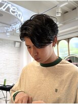 チュール バイ ラランジェ 横川店(ture by LARANJE)&nbsp;センターパート×毛流れパーマ