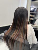 ヘアーデザイン ジェルム(Hair Design germe)&nbsp;レッド  ハイライト  MAYUKO