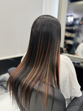 ヘアーデザイン ジェルム(Hair Design germe) レッド  ハイライト  MAYUKO