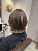 レイヤーボブ×赤み消し明るめカラー