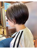 ハピネス クローバー 学園前店(Happiness CLOVER)&nbsp;ナチュラルショートショートボブ×髪質改善×白髪ぼかし45