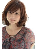 ふんわりミディアムボブ