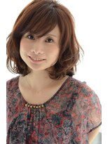 フラップ ヘアー(flap hair)&nbsp;ふんわりミディアムボブ