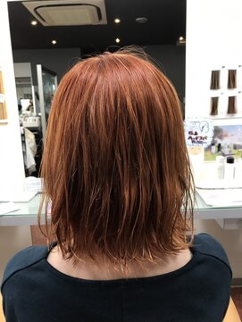 リッツファミリーズピコ めがね橋店(RIT FAMILYZ PIKO) オレンジ系ヘアカラー