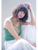 ナチュラルダスティベージュ☆ゆるふわ外ハネボブ【池袋】