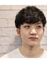 ヘアサロン 銀座マツナガ新宿店(hair salon)&nbsp;ツーブロックマッシュ ソフトスパイラルパーマ