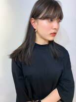 ヌード(nude)&nbsp;nude仲井【切りっぱなし】ミディアムヘア【ダークアッシュ】