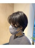 ハンサムショート/前髪なしショート/20代、30代、40代、50代