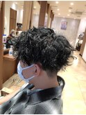 ★メンズパーマの刈り上げアップバング★【北川】