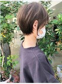 丸みショート&くすみブラウン