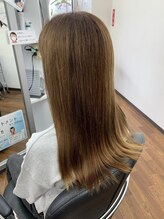 ののはな 山階南店 白髪染め♪明るい髪色サラサラヘアー