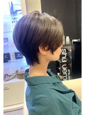 ハンサムショート×ダークブラウン