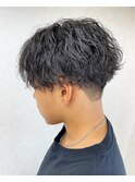 【メンズ】【ツイストスパイラル】【波巻きパーマ】