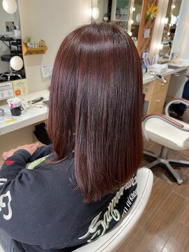 ユニックス 赤羽店(UNIX) ブリーチなしレッドブラウン