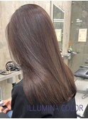 ブリーチなしでつくる透明感イルミナカラー/ベージュ/艶髪