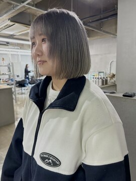 タグ(#tag) #シルバーグレー×ぷつっとBOB