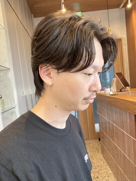 エリマバイフィフス 調布(elima by fifth) 自然な毛流れでラフにキマるセンターパート×ニュアンスパーマ