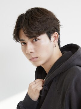 メンズサロンドットリアン(dot. lien) メンズセンターパートナチュラルフェザーパーマ