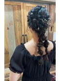 ドレスに映えるヘアセット