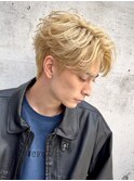 ハイトーンフェザーパーマニュアンスパーマ