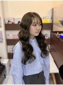 マットベージュ/巻き髪内巻きリバース