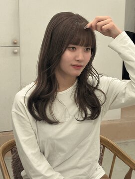 リル(re'll) 《花屋併設》ミルクティーカラー［酸性ストレート/ヘアセット］