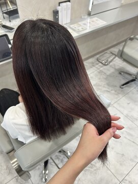 キング(K!ng) 縮毛矯正髪質改善ハイライトレイヤーカット楠葉美容室エクステ