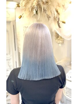 アルモワール(Armoire) 水色/ペールブルー/シルバー/ホワイトブロンド/デザインカラー