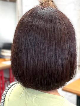 ハテナ(hatena) ツヤ×暗髪ピンクブラウン