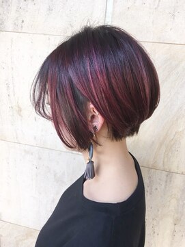 くびレイヤー グレーベージュ 白髪染め 白髪ぼかし 髪質改善