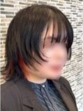 黒髪/クラゲヘアー/オリーブグレー/小顔/ココアベージュ/北越谷