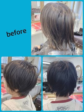 長めのショートも良い感じ。