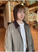 LAPENSEE/beige/奥村/ぱつっとボブ
