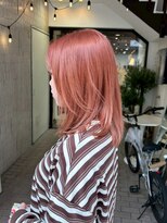 ヘアプレイスソル (HAIR PLACE SoL)&nbsp;ブリーチカラー/ピンクベージュ/ミディアムレイヤー