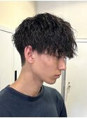 メンズ/縦落ちシャドウパーマ/ニュアンスパーマ/茅ヶ崎