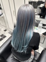ゼノ(Xeno)&nbsp;ホワイトシルバー×アクアブルー