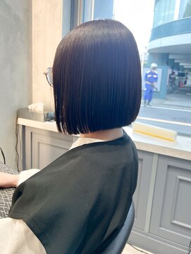 ロンドイディールバンダイ 新潟万代(Lond ideal) 髪質改善ダークアッシュボブ
