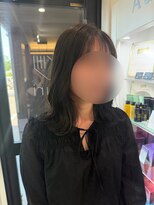グリ(GURI) ☆ブリーチなし☆透明感オリーブベージュカラー